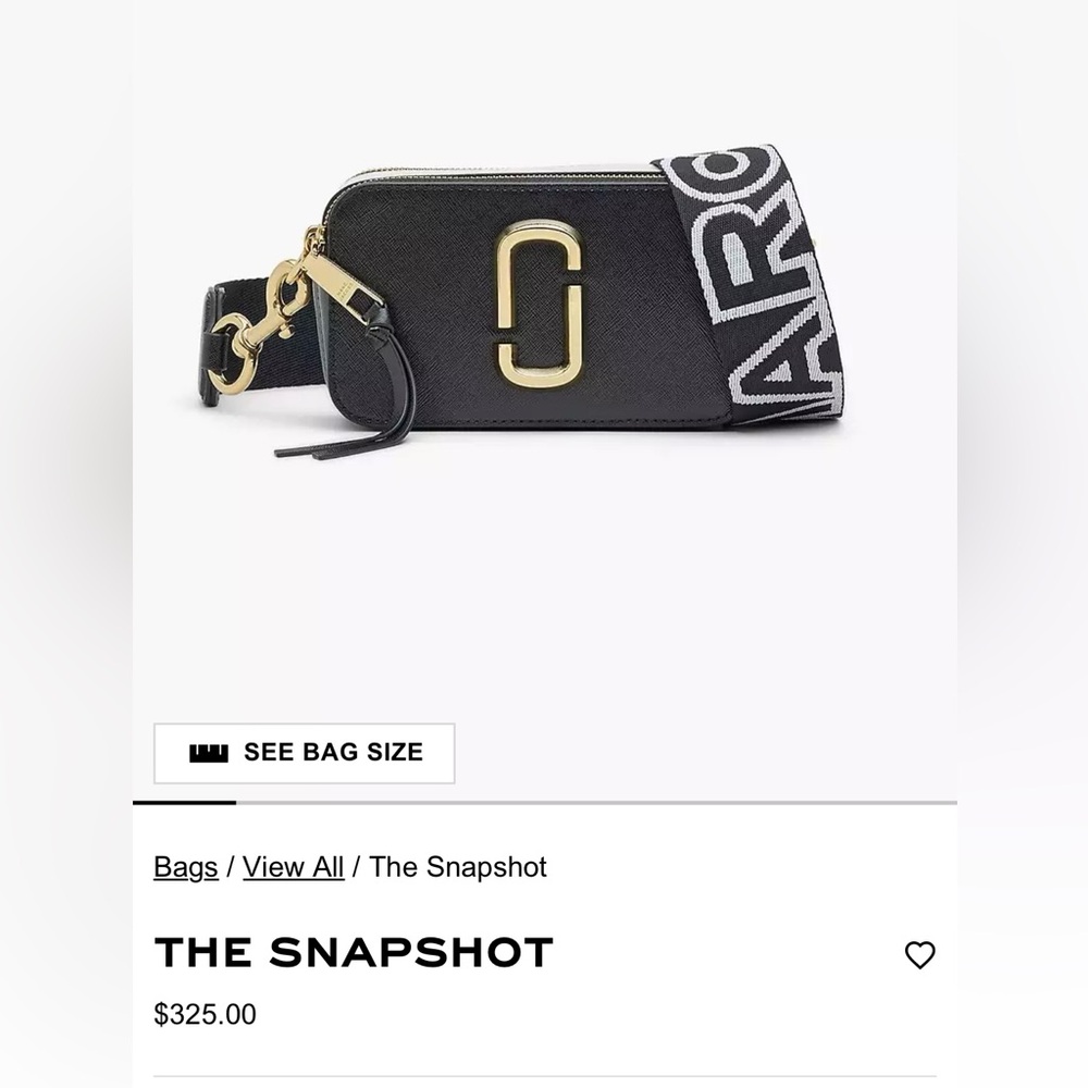 Marc Jacobs The Snapshot...$325 in store/online